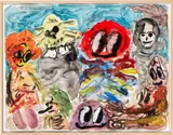 André Butzer, Ohne Titel, 2003, Aquarell auf Papier