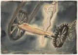 František Hudeček, Gears, 1933, indian ink, watercolour, gouache, paper