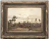 Josef Procházka, Forest in Autumn, 1931, oil on cardboard