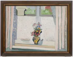 Pravoslav Kotík, Bouquet in the Window, 1920s, oil on canvas
