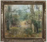 Oldřich Blažíček, Game Preserve in Žehušice, 1942, oil on canvas