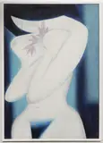 Miloslav Hájek, Half Nude with Flower, 1956, oil, canvas