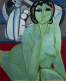 Ladislav Dydek, Two Female Nudes, 1958, oil, canvas