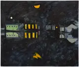 Lois Dodd, Night Bayou at Pierre Part, LA