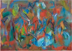 Sabine Moritz, Olymp 1, 2022, oil on paper