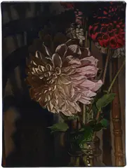 Nicholas Bierk, Dahlia, 2024, oil on canvas
