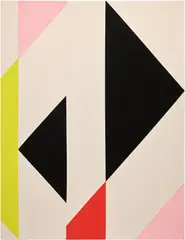 Sarah Crowner, Sliced Triangles 2, 2016, acrylic on sewn canvas