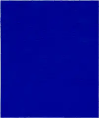 Yves Klein, Monochrome bleu sans titre (IKB 321), 1959, dry pigment and synthetic resin on cartoline