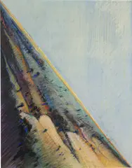 Wayne Thiebaud, Plain Diagonal Ridge, 1968, pastel and graphite on paper
