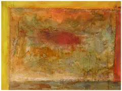 Copter by Frank Bowling, 2005, acrylic and acrylic gel on canvas with marouflage, sold Sep 2026