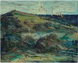 Wayne Thiebaud, Purple Rocks, 1957, oil on canvas