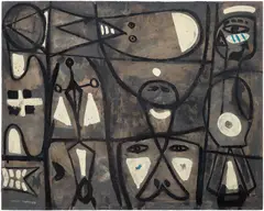 Adolph Gottlieb, Pictograph, 1949, oil and enamel on Masonite