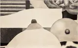 Tom Wesselmann, Drawing After Bedroom Painting #6, 1969, charcoal and Liquitex gesso on linen
