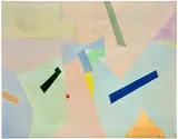 Kenzo Okada, Unsolved, 1970–1975, oil on canvas