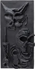 Thomas Houseago, Dream Panel (Cat), 2012, bronze