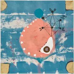 Ouattara Watts, Untitled, 2021, mixed media on canvas