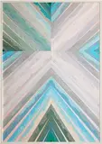Haegue Yang, Trustworthy X # 141, 2012, paper and envelope security pattern collage on grid paper, in artist’s chosen frame