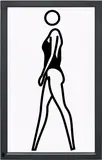 Julian Opie, Monique Walking, 2004, continuous computer animation on LCD screen