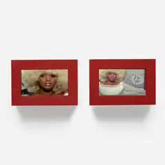 Carrie Mae Weems, Side Girls, 2009, two channel video with color, in artist's frame, in 2 parts