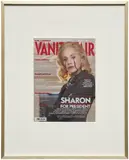 Francesco Vezzoli, Media Frenzy - Patricia Hill On Vanity Fair, 2007, color laser print on canvas with metallic embroidery over Vanity Fair magazine cover, in artist's frame