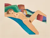 Tom Wesselmann, Study for Carol Nude, 1976, Liquitex and pencil on paper