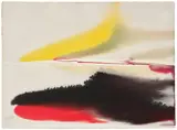 Paul Jenkins, Phenomena Red Under, 1965, watercolor and acrylic on paper
