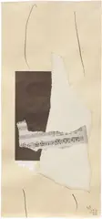 Robert Motherwell, Cabaret No. 3, 1974, acrylic, pasted papers and graphite on paper