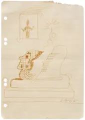 Sigmar Polke, Untitled, 1965, marker on notepad paper