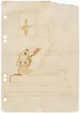 Sigmar Polke, Untitled, 1965, marker on notepad paper