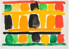Stanley Whitney, Untitled, 2018, gouache on paper