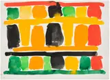 Stanley Whitney, Untitled, 2018, gouache on paper