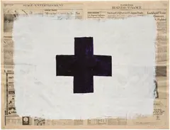 Robert Longo, Untitled, 1991, acrylic on newsprint laid on board