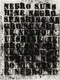 Glenn Ligon, Study for Negro Sunshine #76, 2011, oilstick, coal dust and gesso on paper