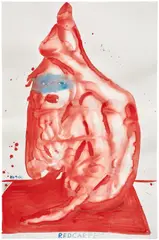 Marc Quinn, Red Carpet, 2006, pencil and watercolor on paper