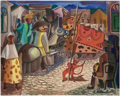 Di Cavalcanti, Sem título, oil on canvas