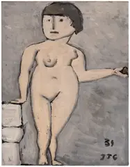 Eva by Joaquín Torres-García, 1939, oil on cardboard, sold Sep 2026
