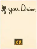 Chris Burden, If You Fly; If You Drive (2), 1973, 2-color lithograph on Arches paper