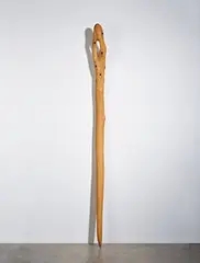 James Surls, Walking Stick, c. 1995, Carved, charred, and incised wood