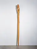 James Surls, Walking Stick, c. 1995, Carved, charred, and incised wood