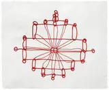 Louise Bourgeois, Crochet II (from Crochet Series), 1998, Mixografía print on handmade paper