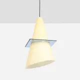 Daniela Puppa and Franco Raggi, Oz hanging lamp, model 2662, 1980, glass, chrome-plated steel