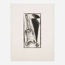 Bryan Hunt, Vector, 1988, soapground, aquatint, drypoint and dremel