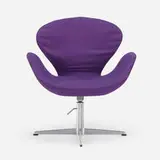 Arne Jacobsen, Lounge chair, cast aluminum, upholstery, plastic