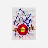 Dwinell Grant, Red Sun, 1990, marker on paper