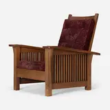 Spindle Morris chair, model 369 by Gustav Stickley, sold Mar 2023