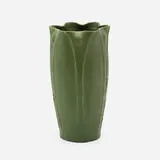 Vase with leaves and buds by Marie Seaman for Grueby Faience Company, sold Mar 2023