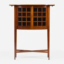 George Walton, Holland cabinet, c. 1900, mahogany, glass