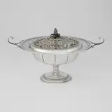 International Silver Company, Wedgwood centerpiece with flower frog cover