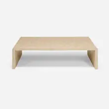 Waldo Fernandez, Custom coffee table, c. 1990, shagreen, wood