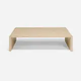 Waldo Fernandez, Custom coffee table, c. 1990, shagreen, wood